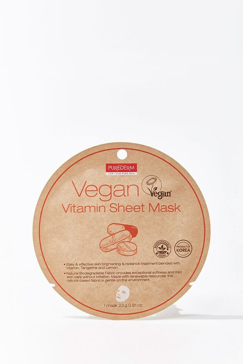 BROWN Vegan Vitamin Sheet Mask, image 1