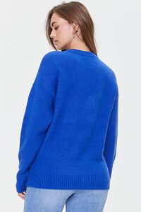 BLUE/MULTI Mushroom Ribbed-Trim Sweater, image 3