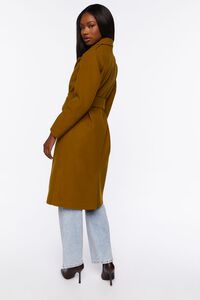 CIGAR Faux Wool Belted Trench Coat, image 3