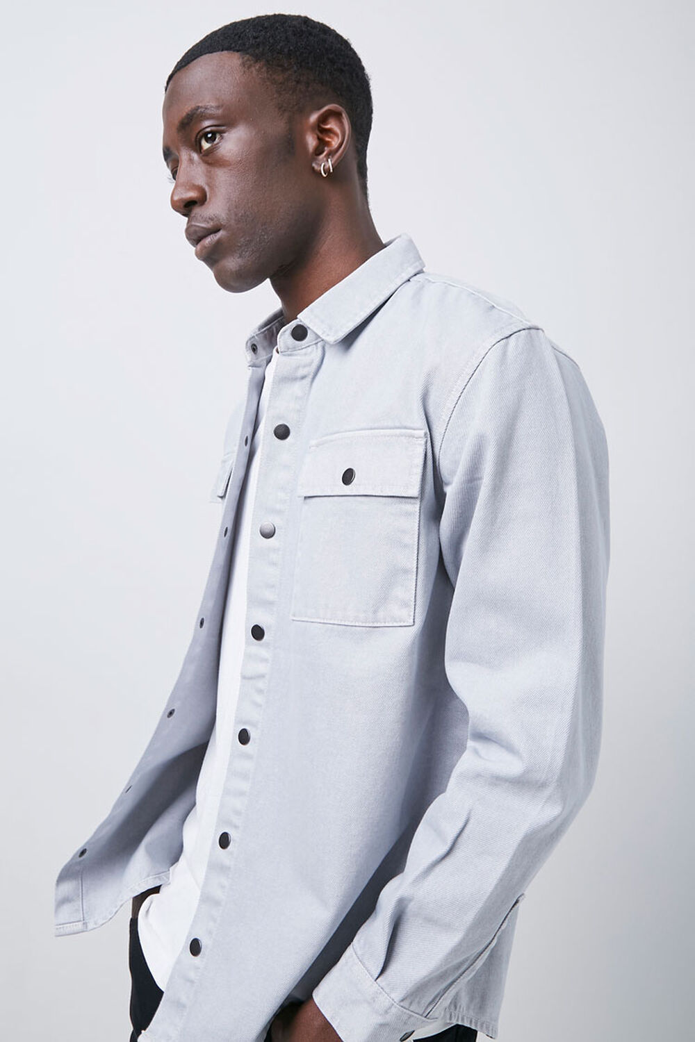 Buttoned Flap Pocket Shirt, image 1