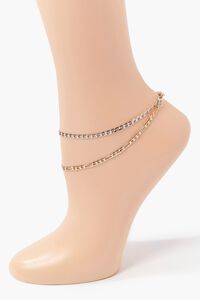 GOLD/SILVER Chain Anklet Set, image 2