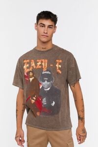 BROWN/MULTI Mineral Wash Eazy E Graphic Tee, image 1