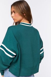 GREEN/MULTI Aspen Varsity-Striped Graphic Pullover, image 3