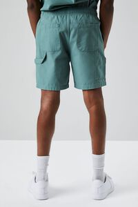GREEN Pocket Drawstring Shorts, image 4