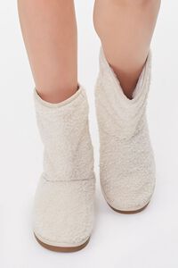 CREAM Faux Shearling Slip-On Booties, image 4