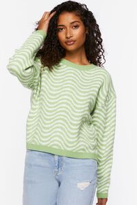 Wave Drop-Sleeve Sweater, image 1