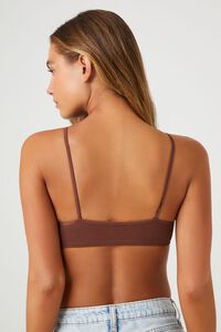 CAPPUCCINO Seamless Ribbed Bralette, image 3