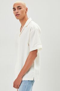 CREAM Cuban Collar Linen-Blend Shirt, image 2