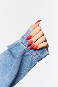 RED Matte Press-On Nails, image 2