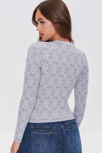 Embroidered Floral Seamless Top, image 3