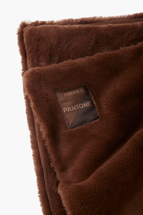 BROWN Pantone Plush Blanket, image 3