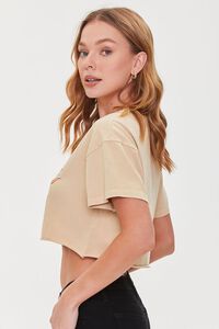TAUPE/MULTI Hotter Than Hot Cropped Tee, image 2