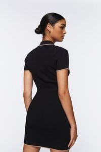 BLACK/WALNUT Bodycon Sweater Mini Dress, image 3