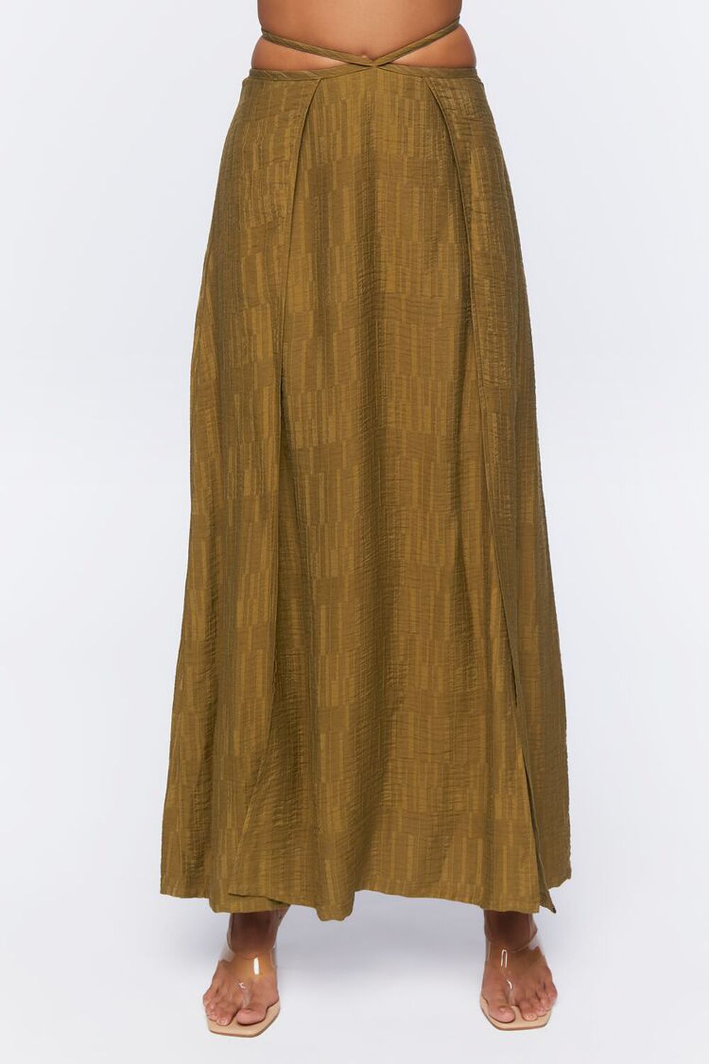BEECH Jacquard Wrap Maxi Skirt, image 2