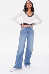 MEDIUM DENIM High-Rise Straight Jeans, image 1