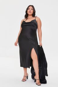 Plus Size Satin Slip Dress, image 4