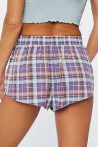 SUGARPLUM/MULTI Plaid Pajama Shorts, image 4