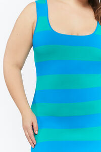 LATIGO BAY/MARINA Plus Size Striped Sleeveless Midi Dress, image 5