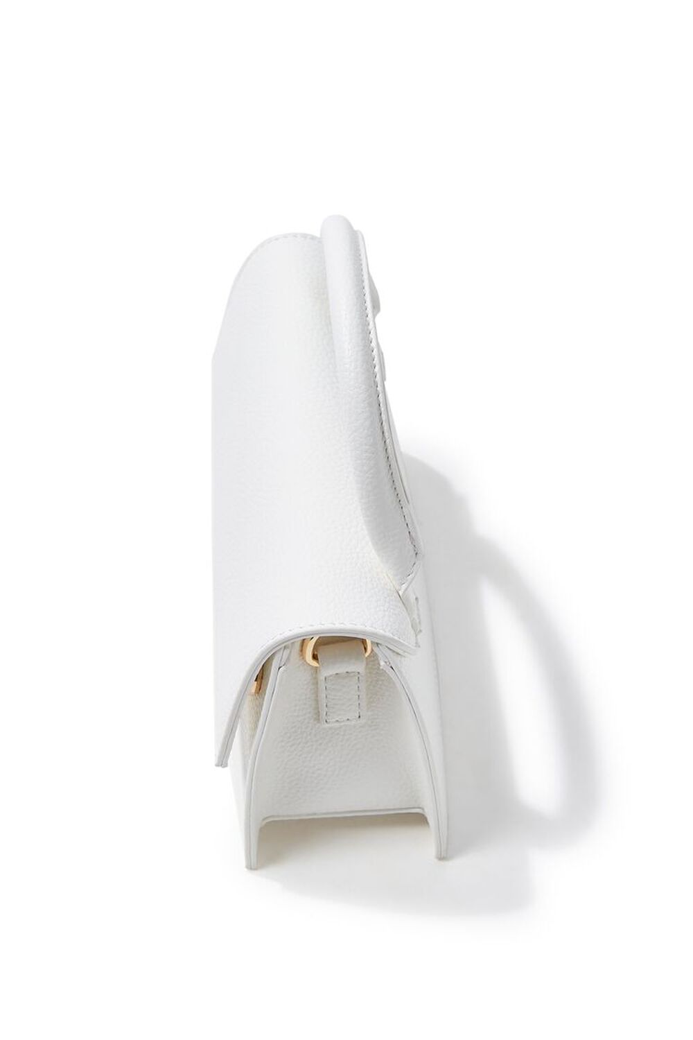 WHITE Structured Flap-Top Crossbody Bag, image 2