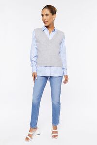 GREY/MULTI Sweater Vest Combo Shirt, image 4