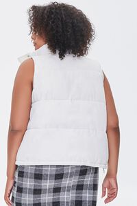 CREAM Plus Size Quilted Vest, image 3