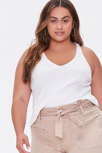 IVORY Plus Size Sweater-Knit Tank Top, image 1