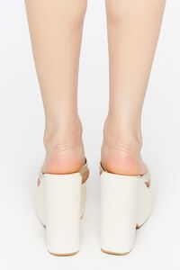 NUDE Faux Leather Platform Thong Wedges, image 3