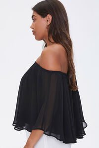 Chiffon Off-the-Shoulder Top, image 2