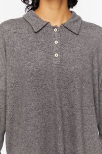 CHARCOAL Long-Sleeve Polo Shirt, image 6