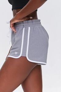 HEATHER GREY Active Contrast-Trim Dolphin Shorts, image 3