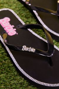 BLACK Barbie™ Rhinestone Flip Flops, image 5