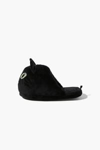 BLACK Plush Cat House Slippers, image 2