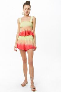 Ombre Ruffled Smocked Top, image 4