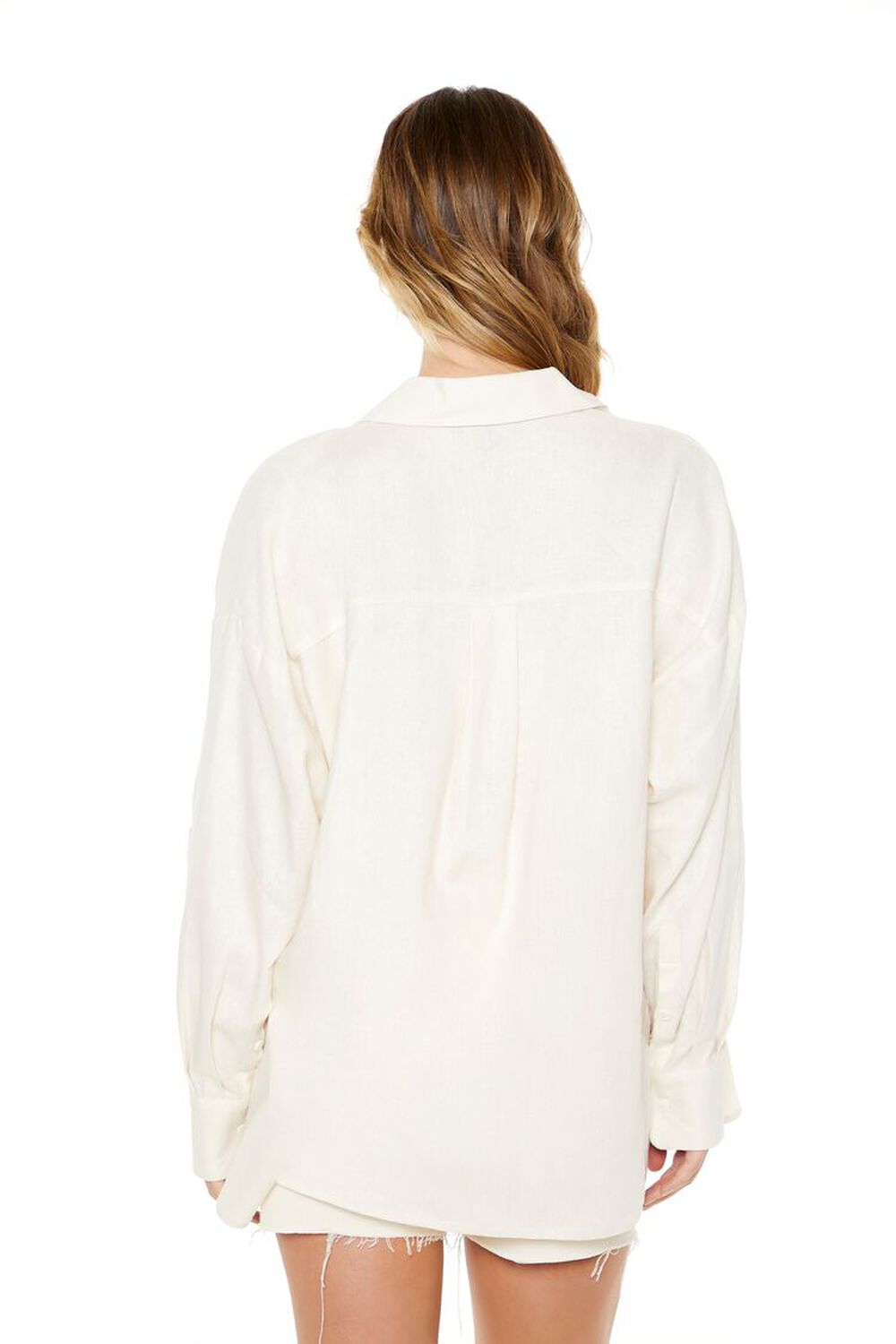 IVORY Button-Front Pocket Shirt, image 3