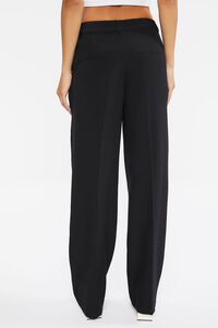 BLACK Relaxed High-Rise Crepe Pants, image 4