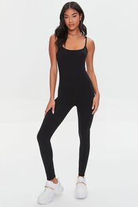 BLACK Fitted Cami Jumpsuit, image 1