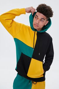 YELLOW/MULTI Colorblock French Terry Hoodie, image 1