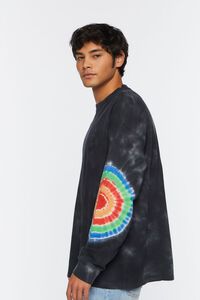 BLACK/MULTI Tie-Dye French Terry Pullover, image 2