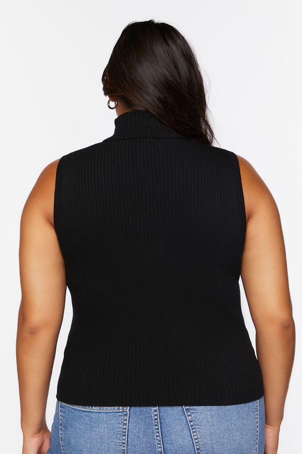 BLACK Plus Size Sweater-Knit Turtleneck Top, image 3