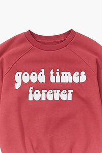 MAUVE/MULTI Girls Good Times Pullover (Kids), image 3