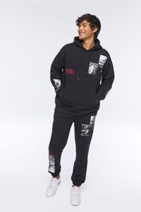 Embroidered Rise Graphic Joggers, image 1