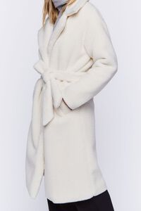 CREAM Faux Shearling Belted Coat, image 6