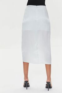 MINT Satin Ruched Drawstring Skirt, image 4
