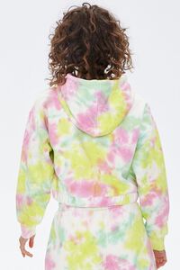 PINK/GREEN French Terry Tie-Dye Hoodie, image 3