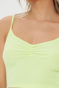 PISTACHIO Ribbed Cropped Lounge Cami, image 5