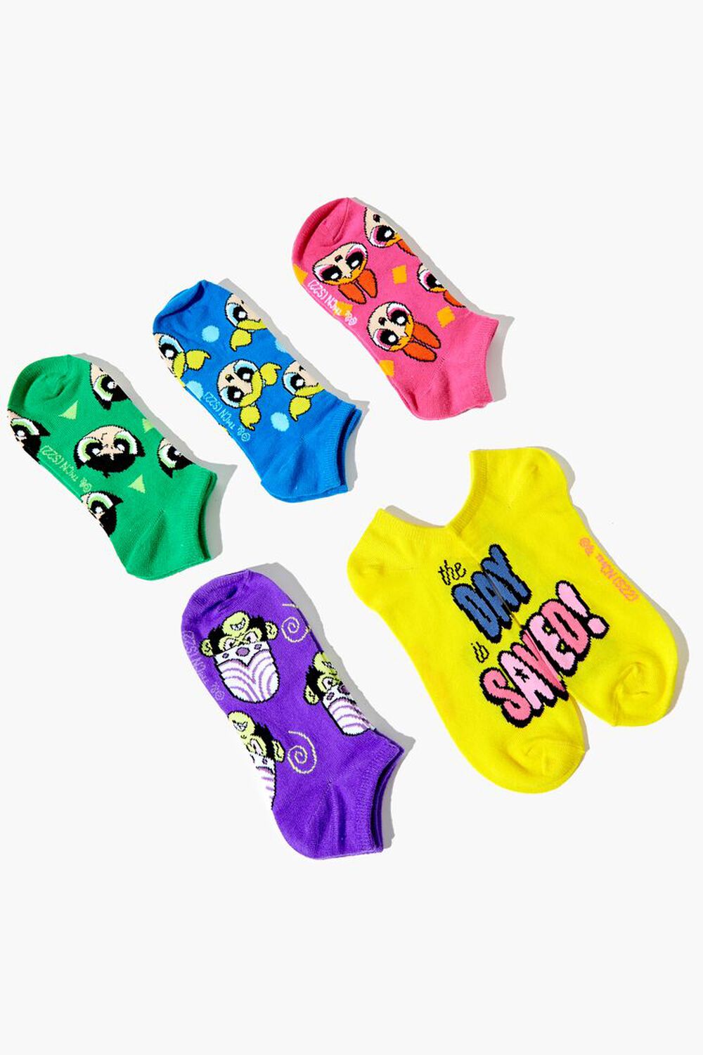 Powerpuff Girls Ankle Sock Set - 5 pack, image 2