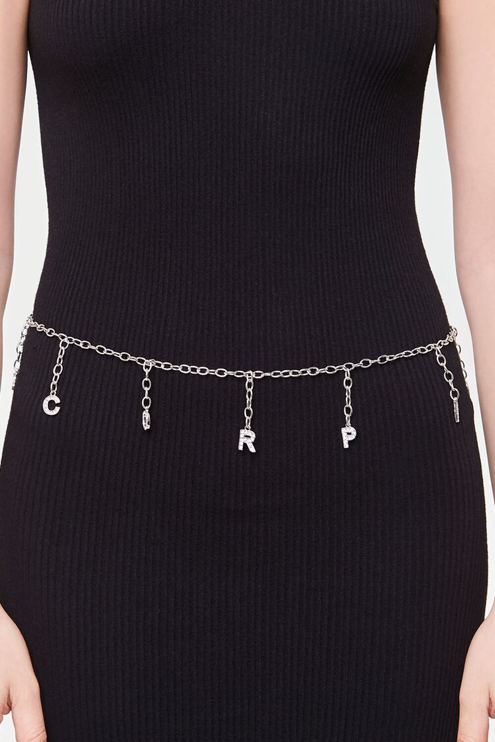 SILVER/SCORPIO Zodiac Charm Chain Hip Belt, image 1
