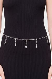 SILVER/SCORPIO Zodiac Charm Chain Hip Belt, image 1