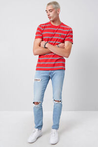 Striped Panther Embroidered Graphic Tee, image 4