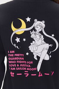 BLACK/MULTI Sailor Moon Graphic Fleece Pullover, image 7